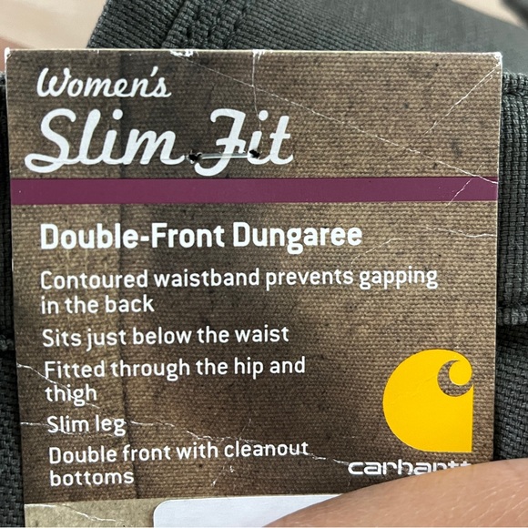 NWT Carhartt Slim Fit Double Front Work Pants Sz 18 Reg - Picture 6 of 9